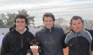 Facundo Patrese, Agustin Caleri y Alejandro Brezina