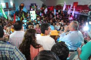 Ultimo acto de Romero y Olmedo en Orán. Con el apoyo de más de 5.000 personas