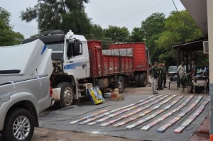 Camión con 267 kilos de cocaína secuestrados en Monte Quemado 
